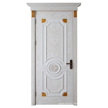 South Africa Latest Design white color solid wood teak ply wood door designs drawing for villa